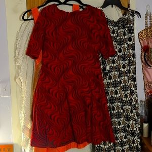 Red and black dress Sandra Darren never been worn